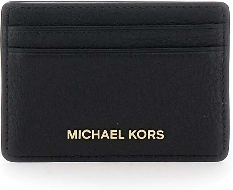 Michael Kors Grainy Leather Card Holder Black Dames - Foto 5