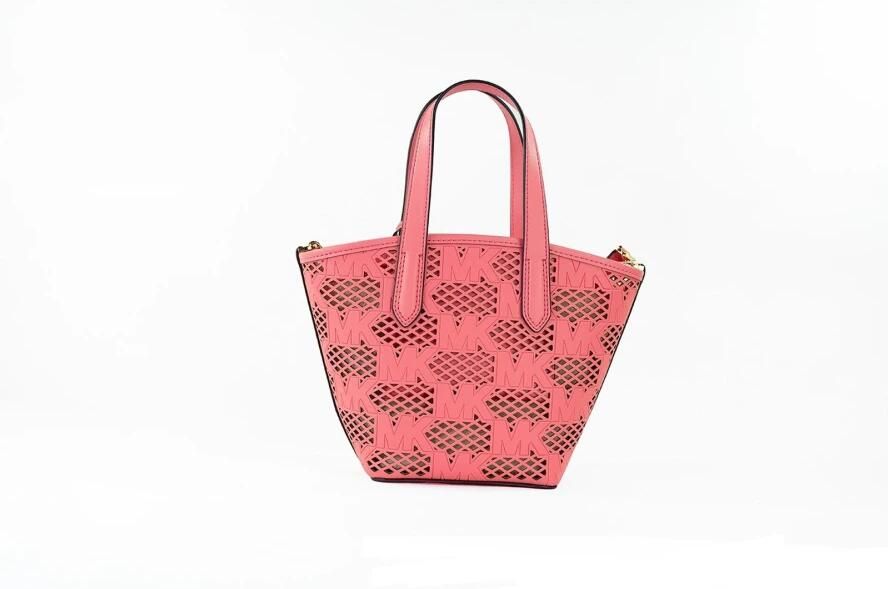 Michael Kors Kimber Kleine Tea Rose Vegan Leder 2-in-1 Zip Tote Messenger Bag Pink Dames - Foto 2