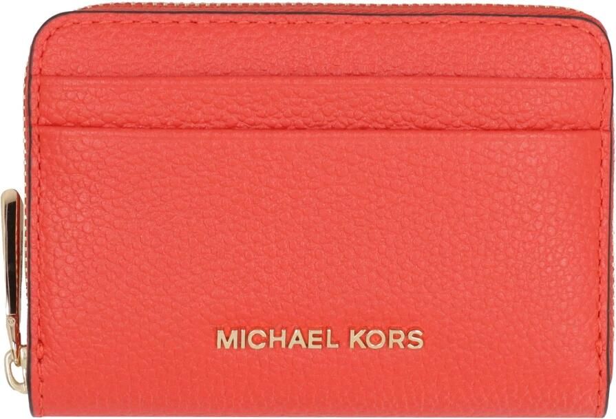 Michael Kors Korrelige leren portemonnee met ritssluiting Red Dames - Foto 3