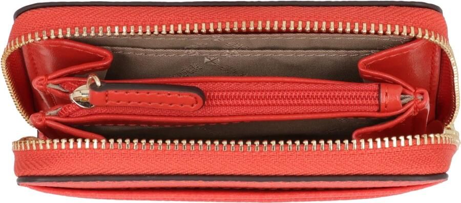Michael Kors Korrelige leren portemonnee met ritssluiting Red Dames - Foto 2