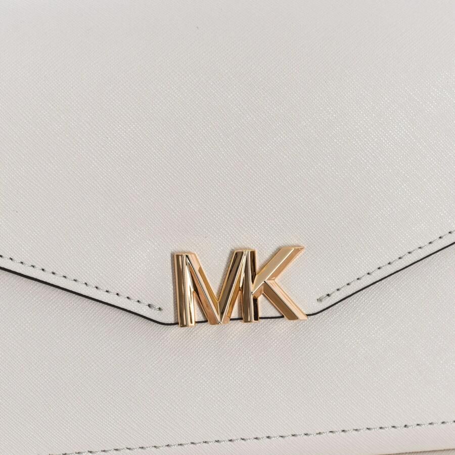Michael Kors Leren Handtas met Druksluiting White Dames