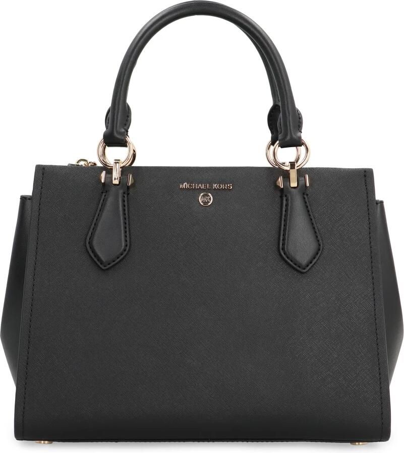 Michael Kors Compacte en gestructureerde Marilyn handtas Black Dames