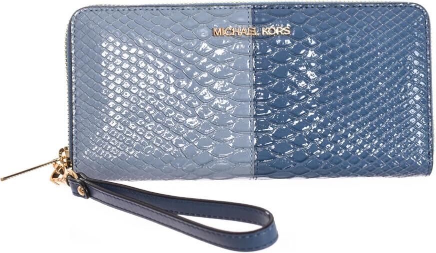 Michael Kors Leren Portemonnee met Telefoonvak Blue Dames - Foto 4