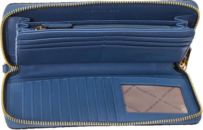 Michael Kors Leren Portemonnee met Telefoonvak Blue Dames - Foto 3