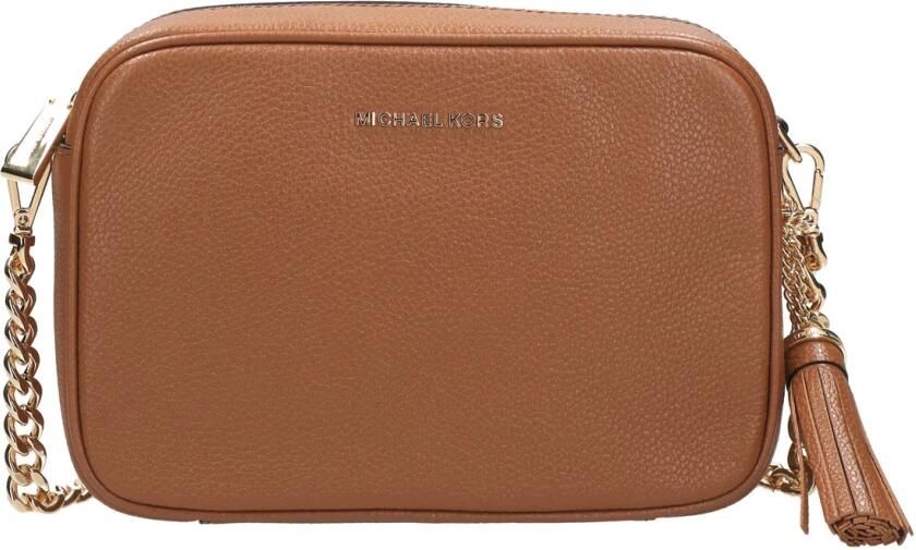 Michael Kors Schoudertas van korrelig leer met ketting en kwast Brown Dames - Foto 6