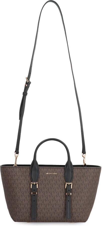 Michael Kors Logo Coated Handtas met Schouderband Brown Dames - Foto 3