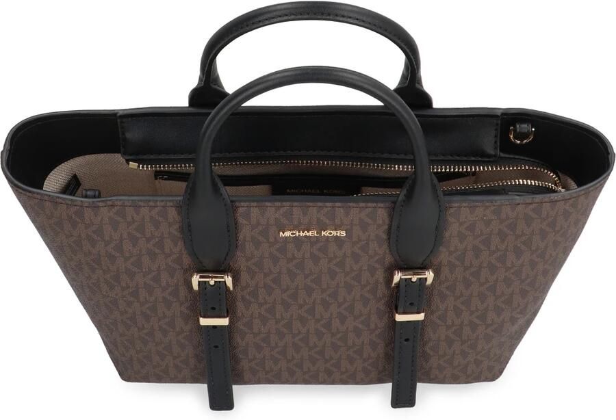 Michael Kors Logo Coated Handtas met Schouderband Brown Dames - Foto 2