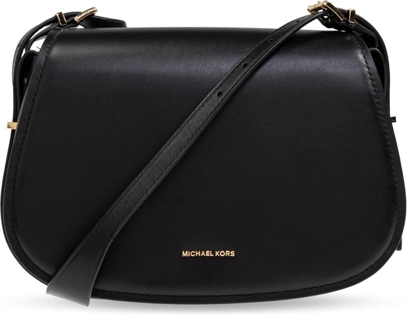 Michael Kors Leren Crossbody Tas met Magnetische Flap Black Dames - Foto 11