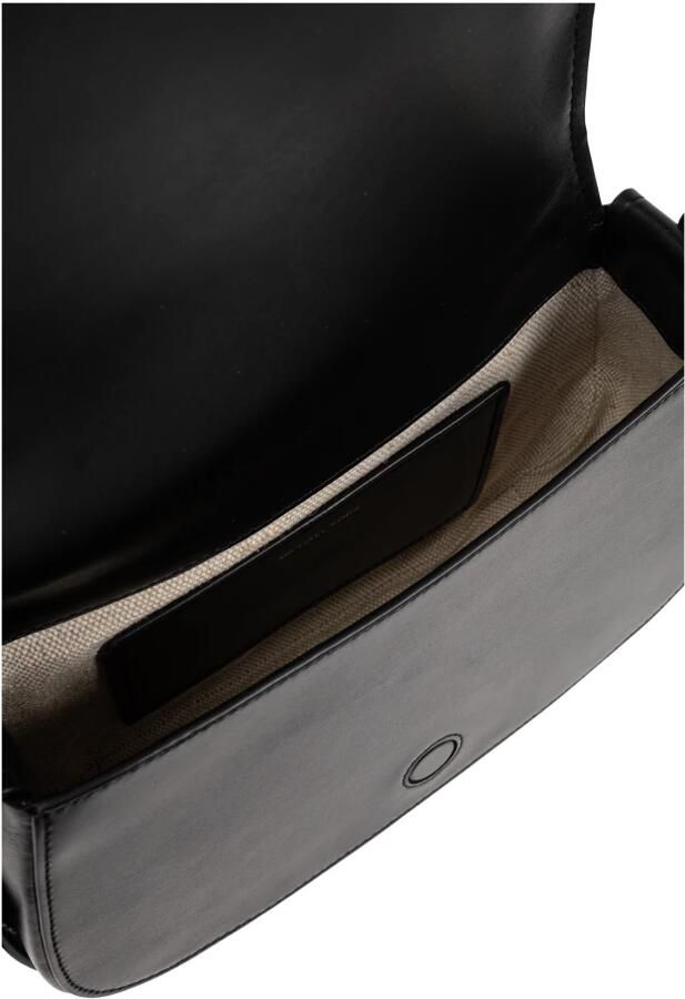 Michael Kors Leren Crossbody Tas met Magnetische Flap Black Dames - Foto 7