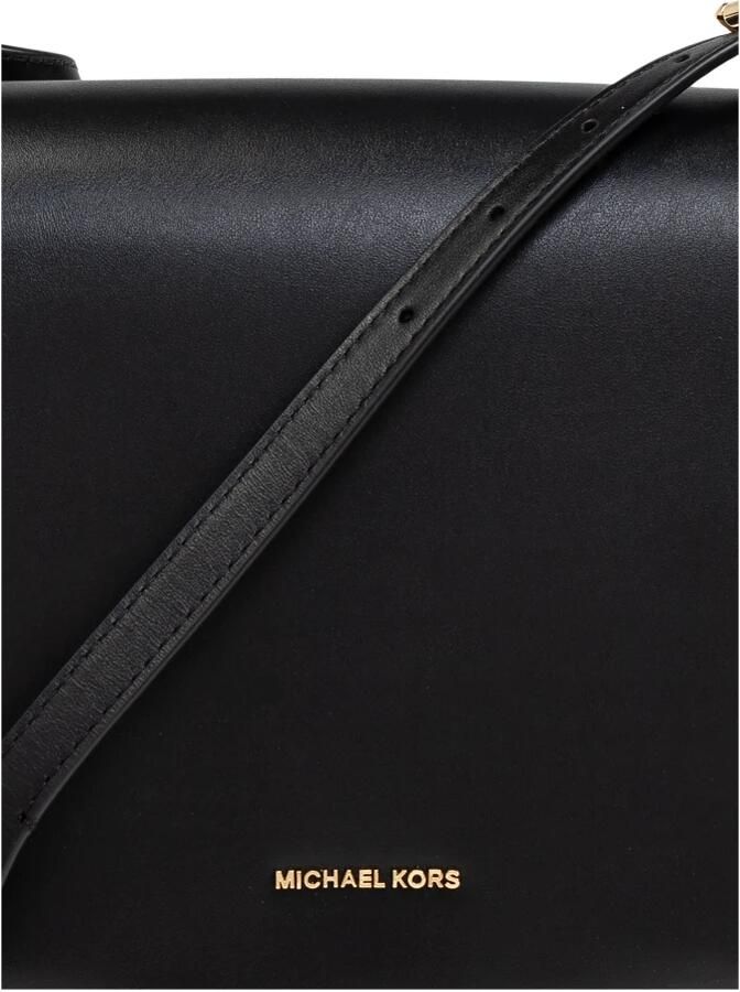 Michael Kors Leren Crossbody Tas met Magnetische Flap Black Dames - Foto 5