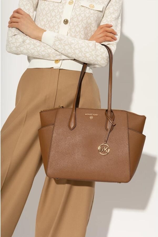 MICHAEL Kors Tote bag met insteekvakken opzij model 'MARILYN' - Foto 3