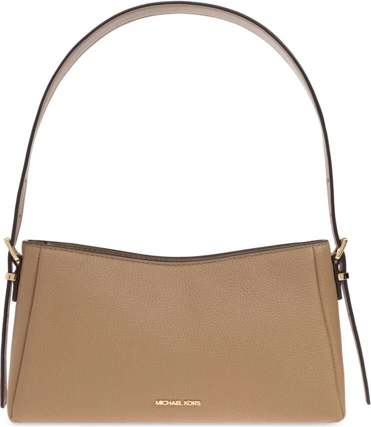 Michael Kors Moore Schoudertas Beige Dames - Foto 6