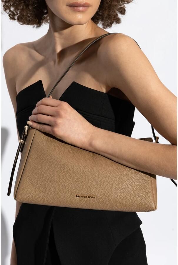 Michael Kors Moore Schoudertas Beige Dames - Foto 3