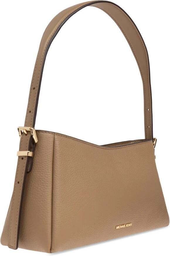Michael Kors Moore Schoudertas Beige Dames - Foto 5
