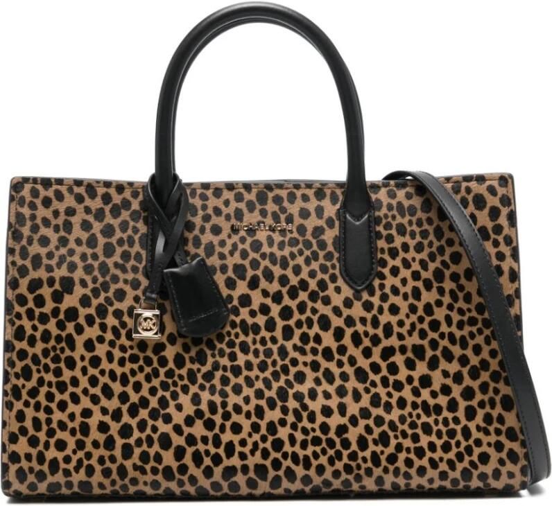 Michael Kors Multikleur Schoudertas met Magnetische Sluiting Multicolor Dames