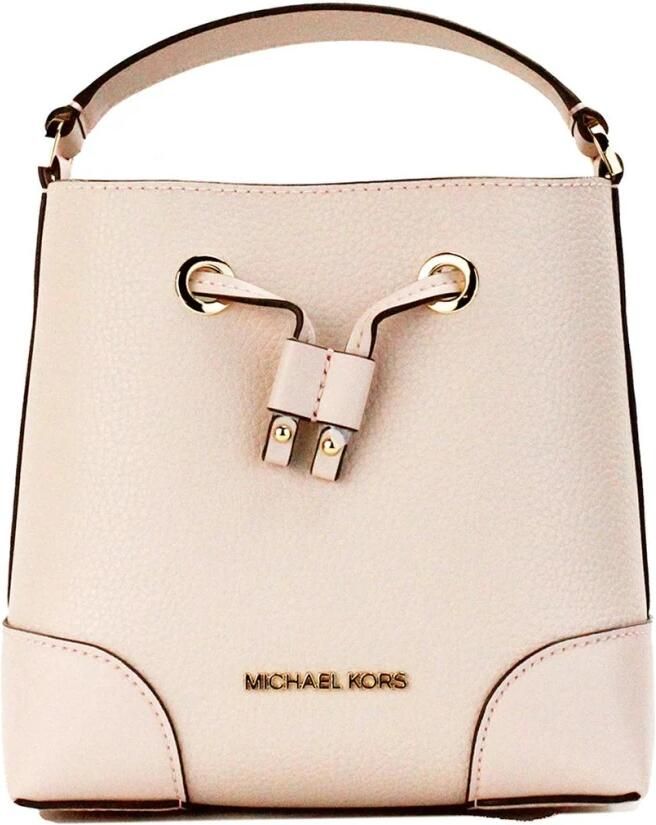 Michael Kors Pebble Leather Bucket Crossbody Tas Pink Dames - Foto 3