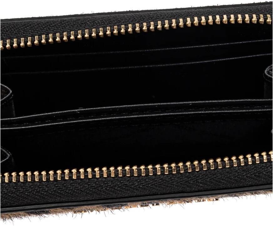 Michael Kors pony hair leren portemonnee Jet Set met panterprint bruin - Foto 2