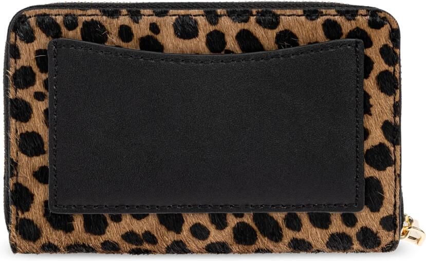 Michael Kors pony hair leren portemonnee Jet Set met panterprint bruin - Foto 5