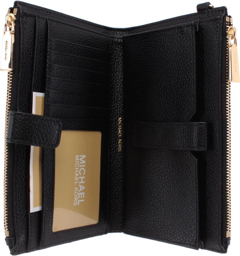 Michael Kors Zwarte Leren Smartphone Portemonnee met Afneembare Band Black Dames - Foto 2