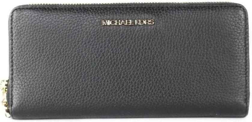 Michael Kors Stijlvolle zwarte pebble lederen pols portemonnee Black Dames - Foto 3
