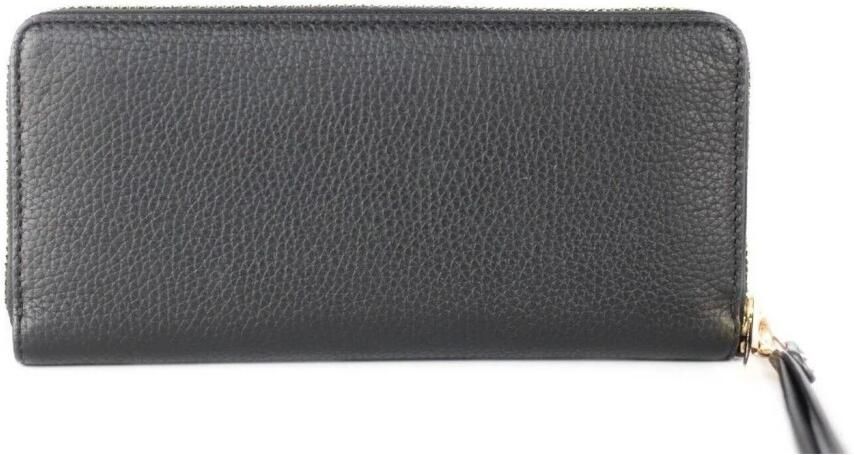 Michael Kors Stijlvolle zwarte pebble lederen pols portemonnee Black Dames - Foto 2