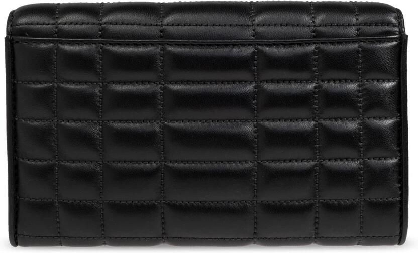 Michael Kors Zwarte Leren Schoudertas Flap Sluiting Black Dames - Foto 9