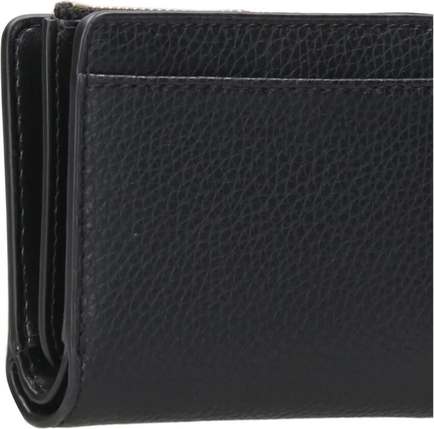 Michael Kors Portemonnee van Gelaagd Leder met Druksluiting Black Dames