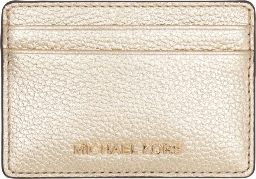 Michael Kors Portemonnee van Gestraald Leder Yellow Dames