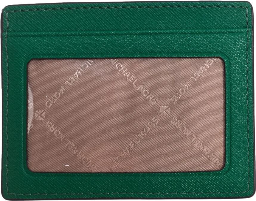 Michael Kors Rechthoekige Leren Kaarthouder Green Dames - Foto 2