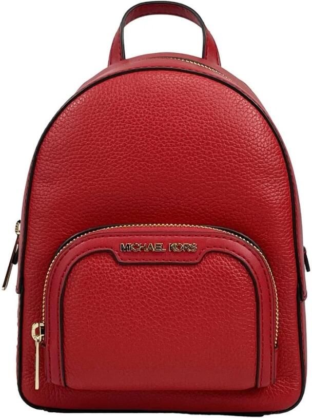 Michael Kors Rode Pebbled Leren Mini Rugzak Red Dames - Foto 3