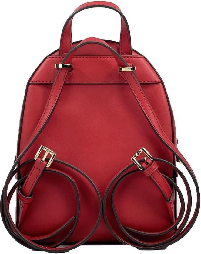 Michael Kors Rode Pebbled Leren Mini Rugzak Red Dames