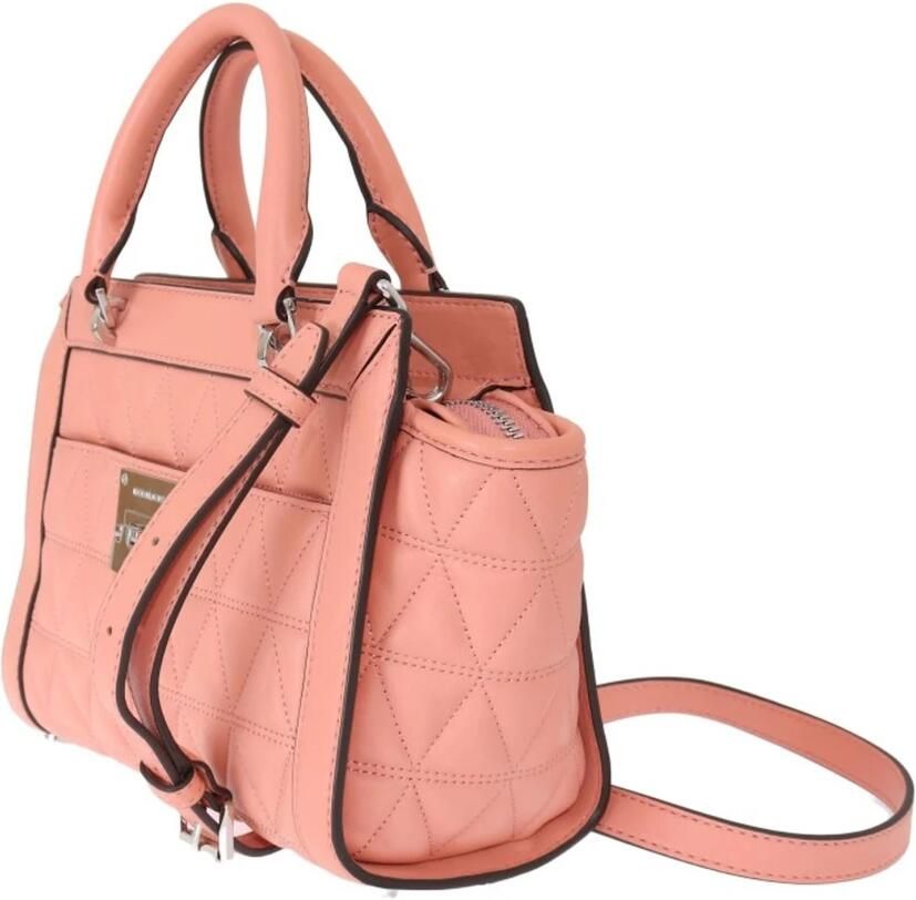 Michael Kors Roze Leren Schoudertas met Goudkleurige Hardware Pink Dames - Foto 2