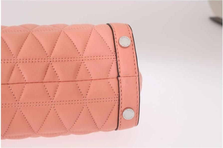 Michael Kors Roze Leren Schoudertas met Goudkleurige Hardware Pink Dames - Foto 4