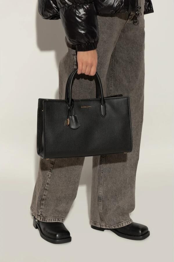 Michael Kors Satchels Scarlett Medium Ew Satchel in zwart