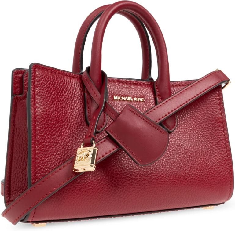 MICHAEL Kors Lederen handtas met labelhanger model 'SCARLETT' - Foto 5