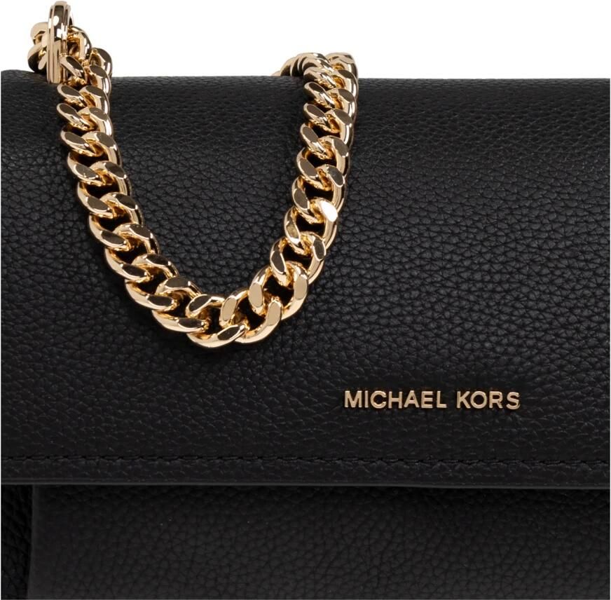 Michael Kors Leren Crossbody Tas met Kettingband Black Dames - Foto 2