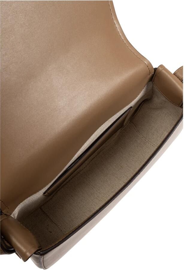 Michael Kors Leren Crossbody Tas met Magnetische Flap Beige Dames - Foto 4