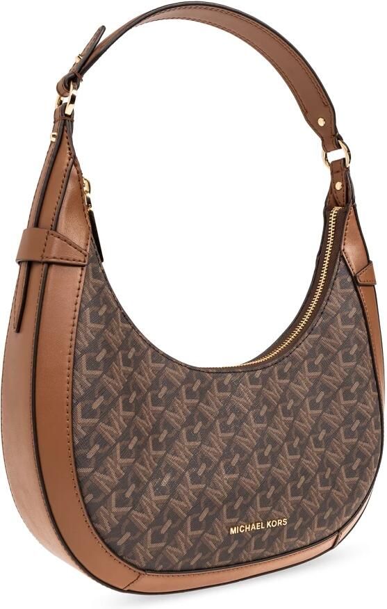 Michael Kors Crossbody bags Sm Crescent Tz Shldr in bruin - Foto 6