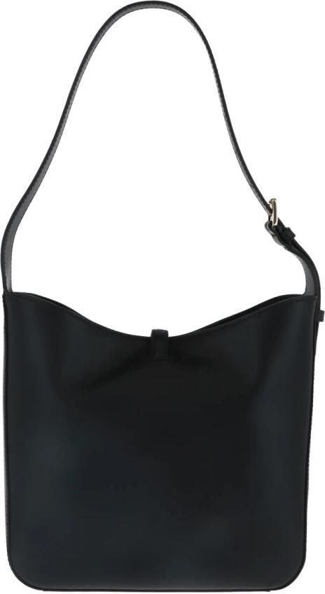 Michael Kors Schoudertas van leder met gouden details Black Dames