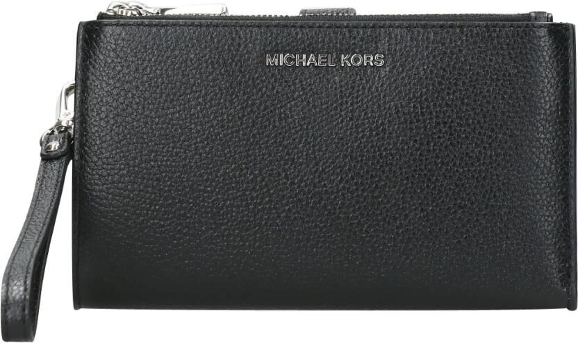 Michael Kors Zwarte Adele Leren Portemonnee Vrouwen Black Dames - Foto 2