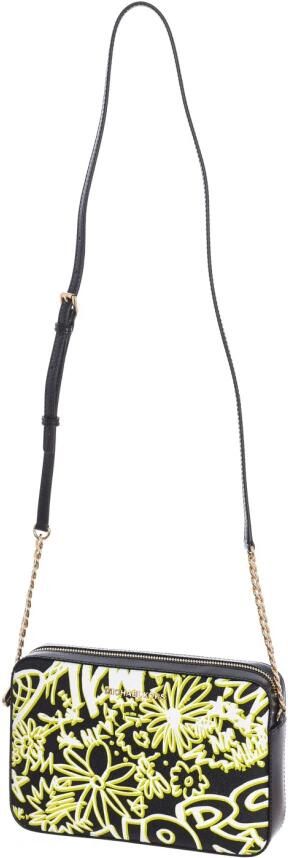 Michael Kors Stijlvolle Crossbody Tas in Zwart Wit Geel Black Dames - Foto 4
