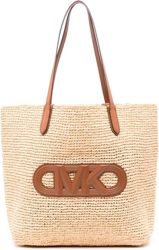 Michael Kors Stijlvolle Extra Grote Tote Tas Beige Dames - Foto 4