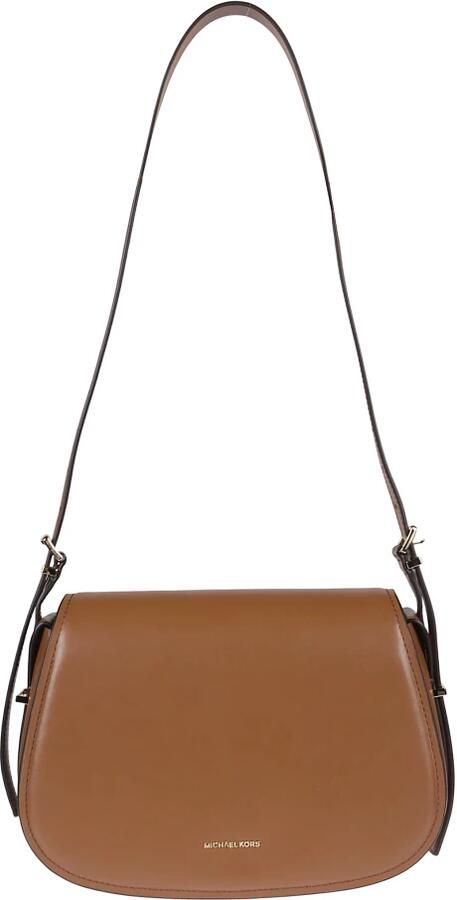 Michael Kors Crossbody bags Medium Lydia Flap Messenger Bag Brown in bruin