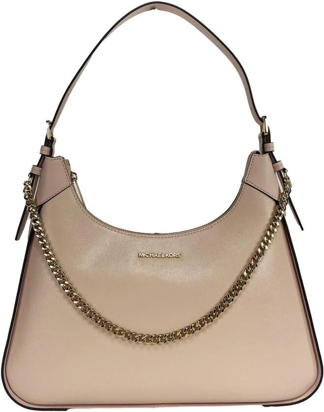 Michael Kors Stijlvolle Leren Schoudertas met Ketting Pink Dames - Foto 3