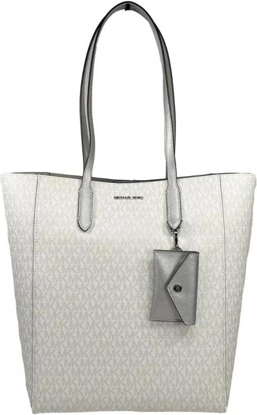 MICHAEL Kors Boodschappentas Jet Set Large Tote Zilver PVC Leer