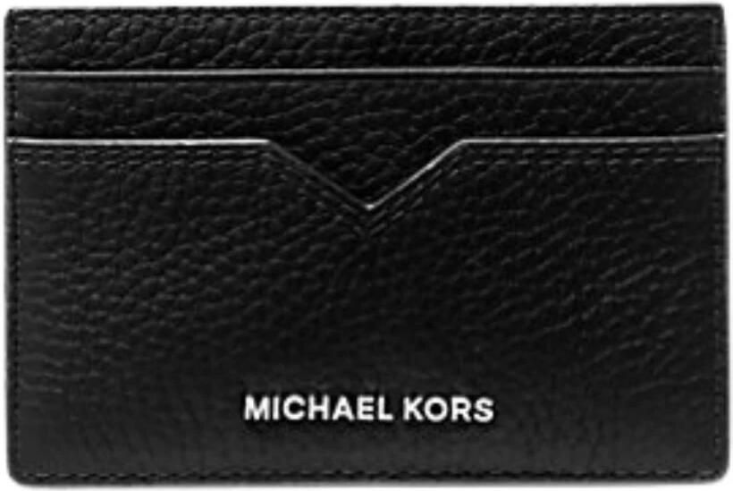 Michael Kors Kaartetui van leer model 'HUDSON NOTCHED'
