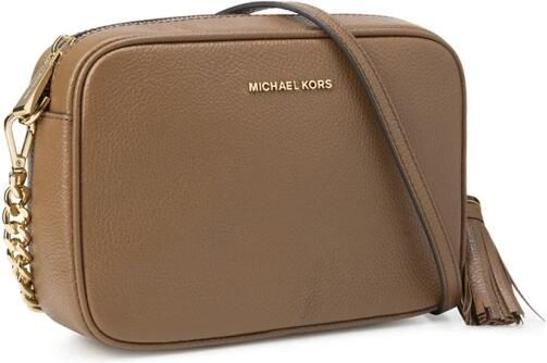 Michael Kors Schoudertas van korrelig leer met ketting en kwast Brown Dames - Foto 11
