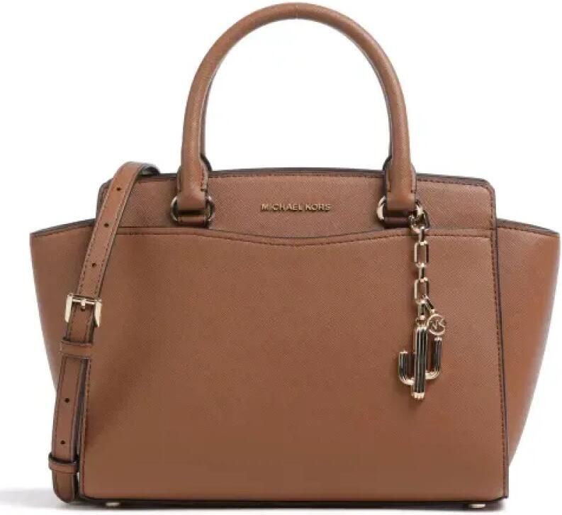 Michael Kors Stijlvolle Selma Handtas voor dagelijks gebruik Brown Dames