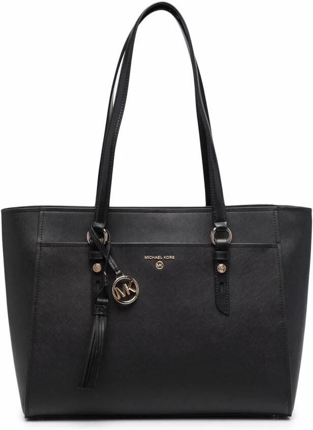 Michael Kors Sullivan Grote Saffiano Lederen Tote Bag Black Dames - Foto 2