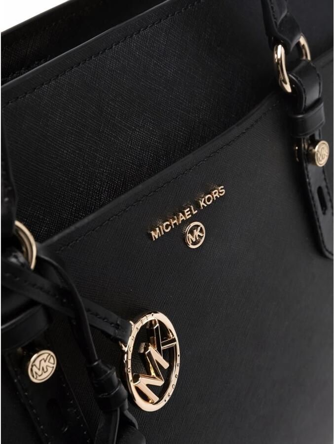 Michael Kors Sullivan Grote Saffiano Lederen Tote Bag Black Dames